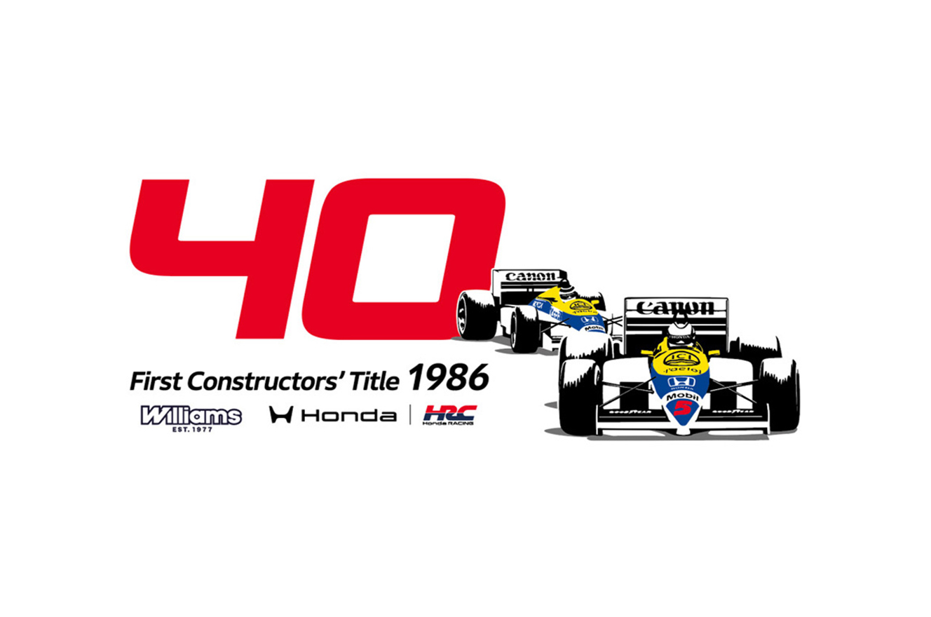 F1タイトル獲得40周年記念ロゴ