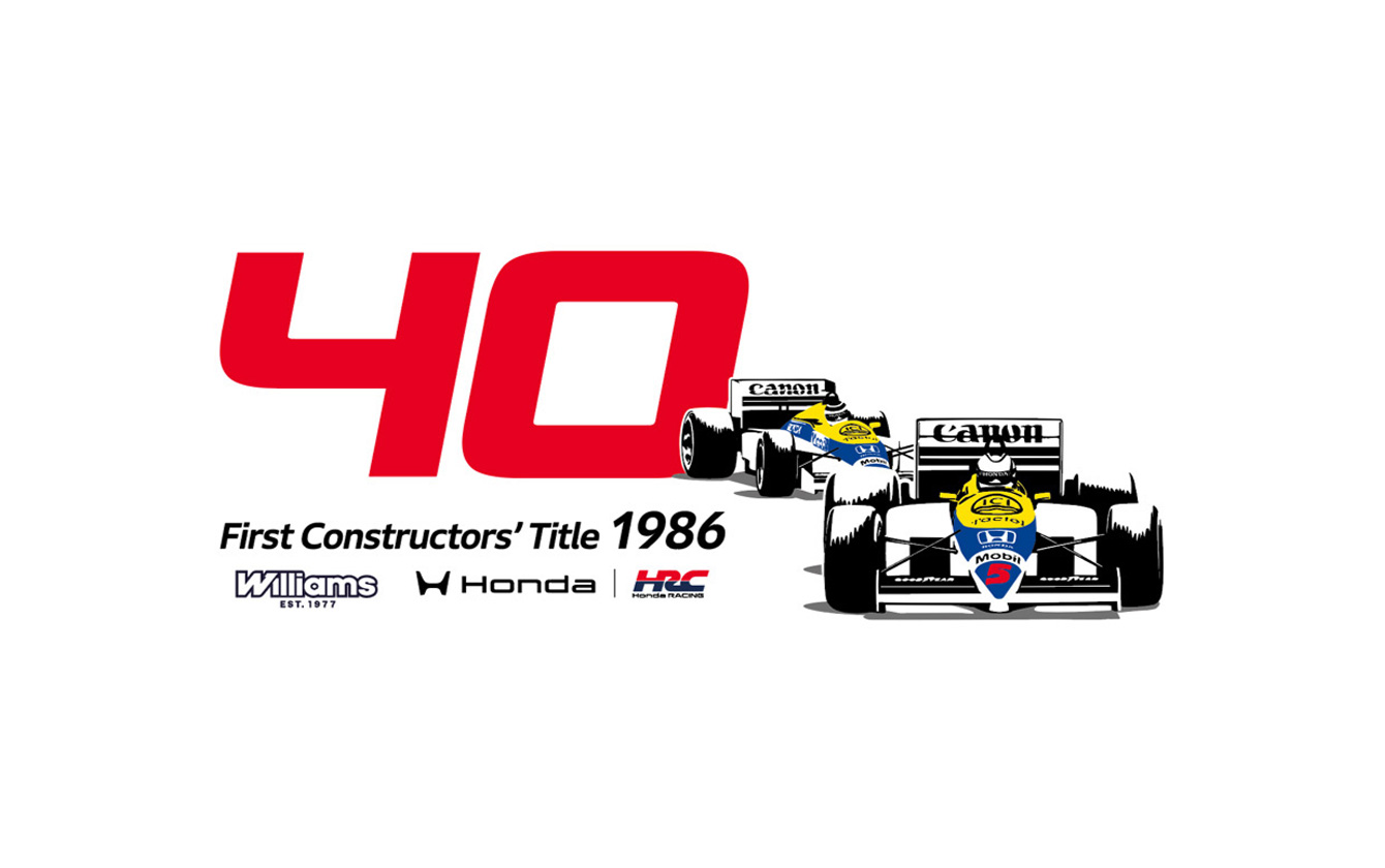 F1コンストラクターズタイトル獲得40周年記念ロゴ